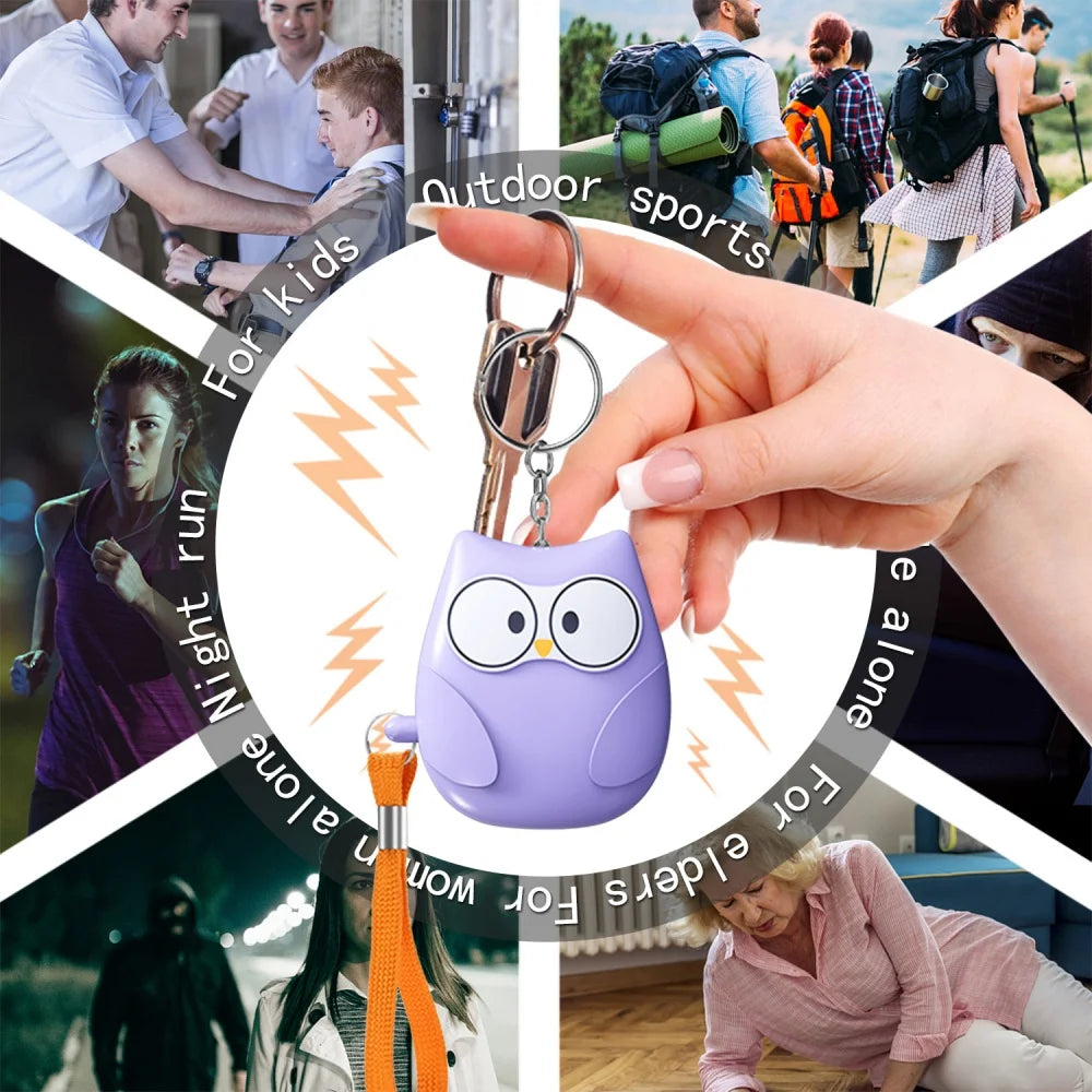 Self Defense Alarm 130dB Anti-wolf Girl Child Women Security Protect Alert Personal Safety Scream Loud Emergency Alarm Keychain