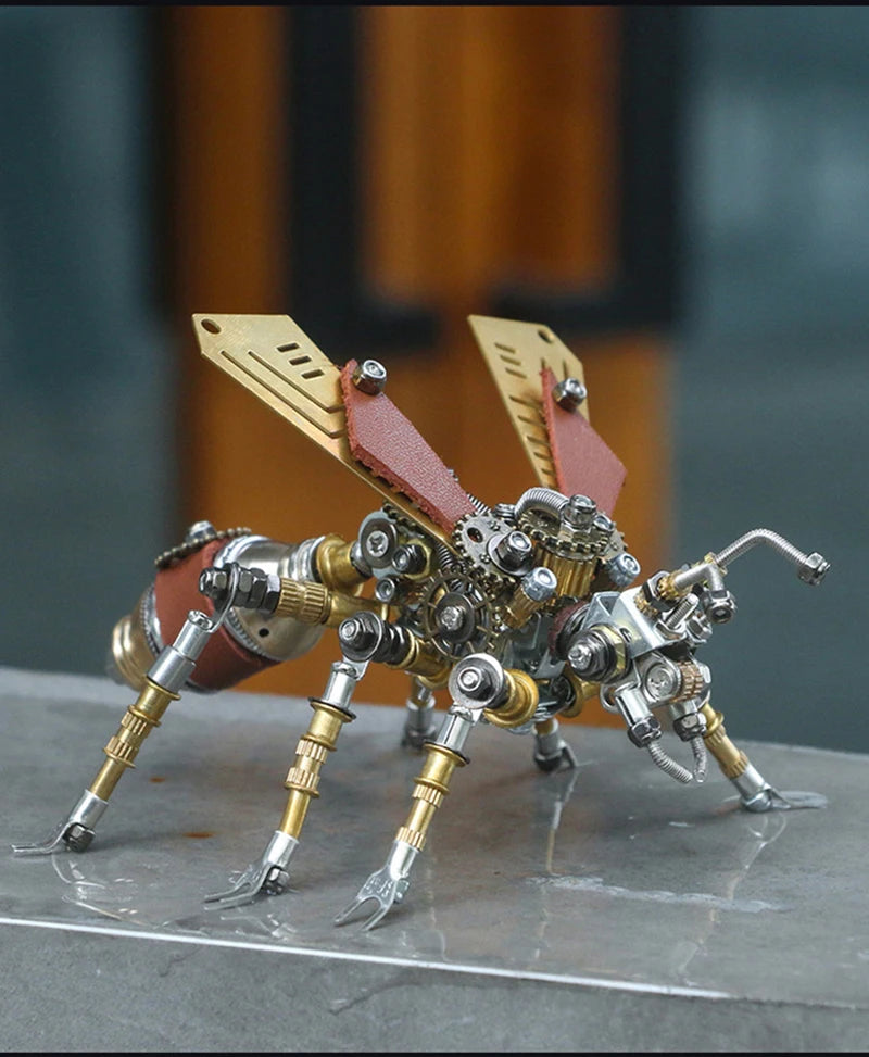 Mechanical Insect Iron Metal DIY Building Blocks 3D Three-Dimensional Assembly Model Puzzle toys Birthday Gift for Kid Adult