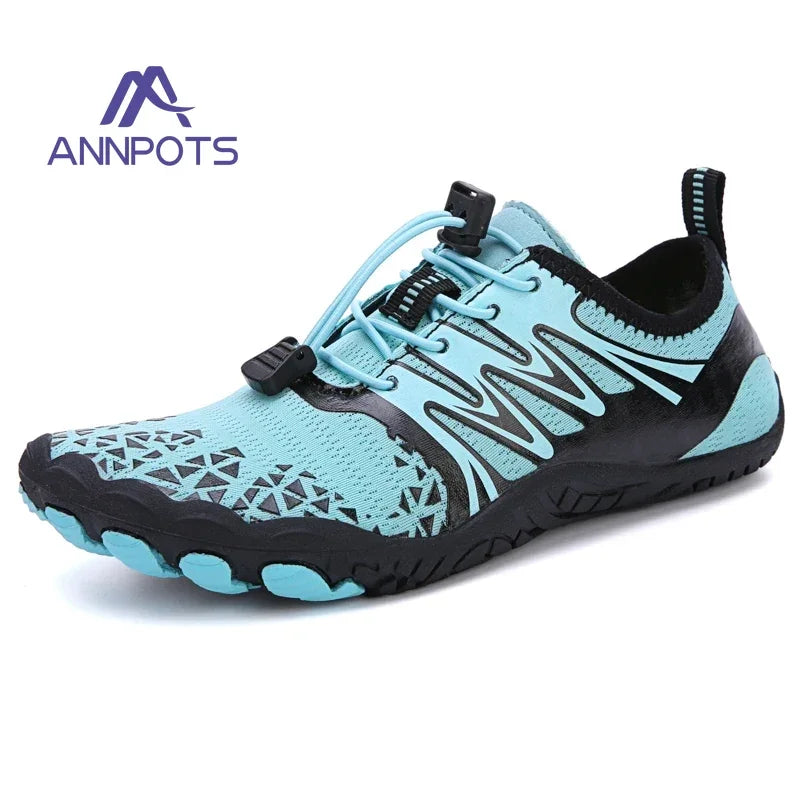 New Couple Water Shoes Aqua Shoes Five-finger Swimming Shoes 35-47 Size Beach Sports Shoes Fashion Men's Fitness Shoes
