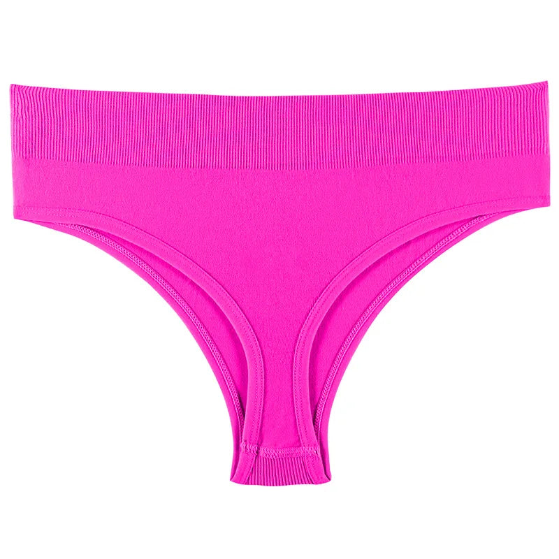 Meet'r Women Sexy Low Waist Underwear Seamless Sports Fitness Panties Female G String High Elastic Lingerie Temptation Briefs