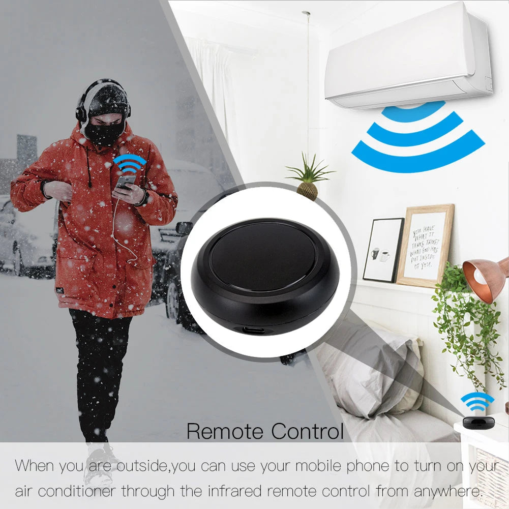 EARYKONG Tuya WiFi IR Remote Control for Air Conditioner TV Fan Smart Home Infrared Universal Remote , Support Alexa Google Home