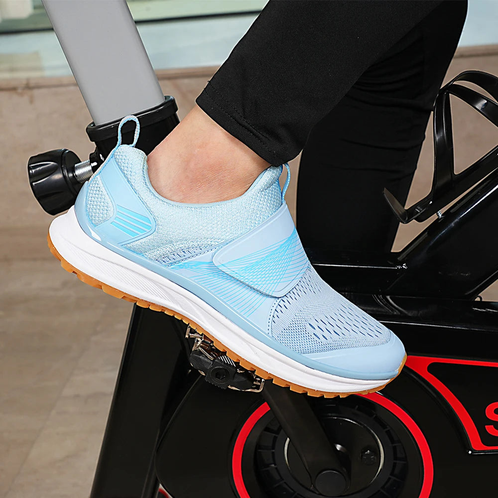Women's indoor fitness dynamic cycling shoes hard soled rubber soled cycling shoes SPD MTB Sneakers mountain Bike shoes