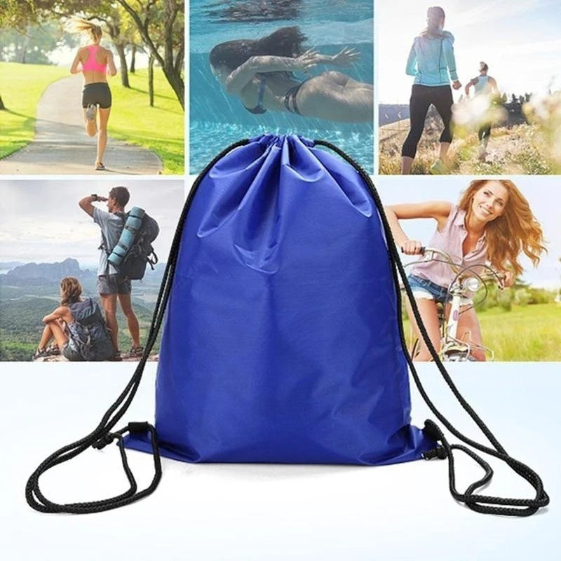 Outdoor Drawstring Gym Bag Travel bag String Bags Swimming Pool Clothes Shoes Storage Waterproof Packaging Pocket Unisex Fitness