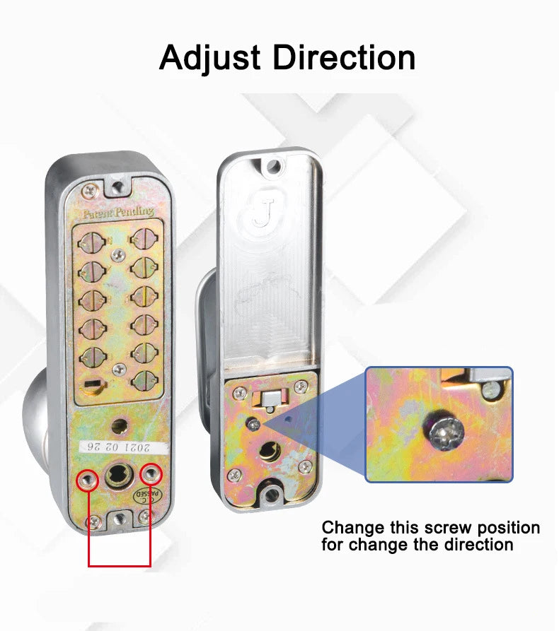 Waterproof Mechanical Password Code Number Single Latch Lock For Outdoor Wooden Door