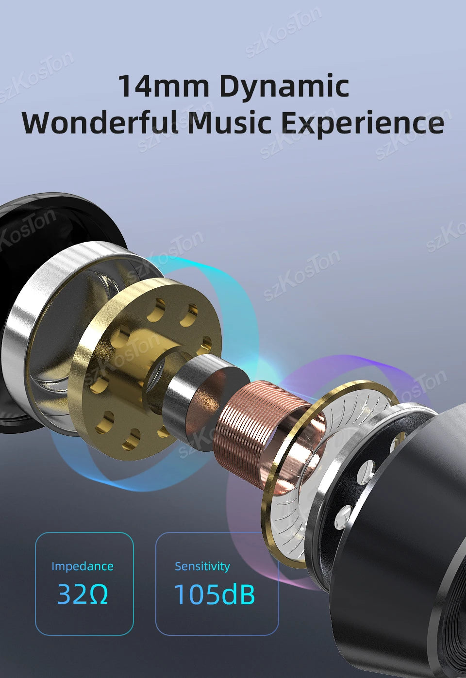 HiFi Wired Headphones with Microphone Noise-Cancelling Dynamic Earphones In Ear Earbuds Bass Headset For Sports Fitness Music