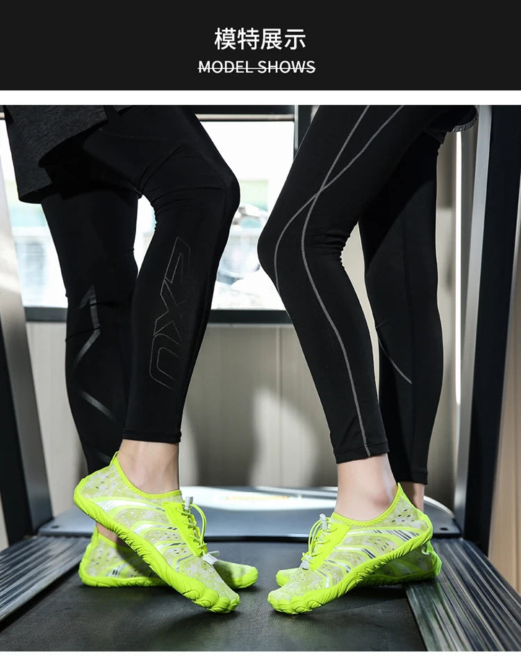 Indoor Fitness Shoes Men Women Yoga Treadmill Barefoot Shoes Gym Special Shock-absorbing Skipping Shoe Non-slip Training Sneaker