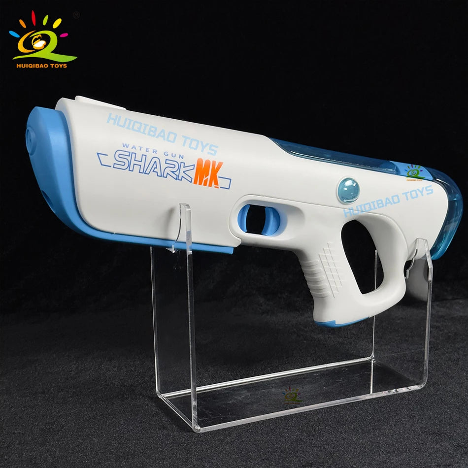 HUIQIBAO 2025 Fully automatic Pulse Electric Space Water Gun Outdoor Beach Water Battle Toy Summer Game Toys for Adult Gift